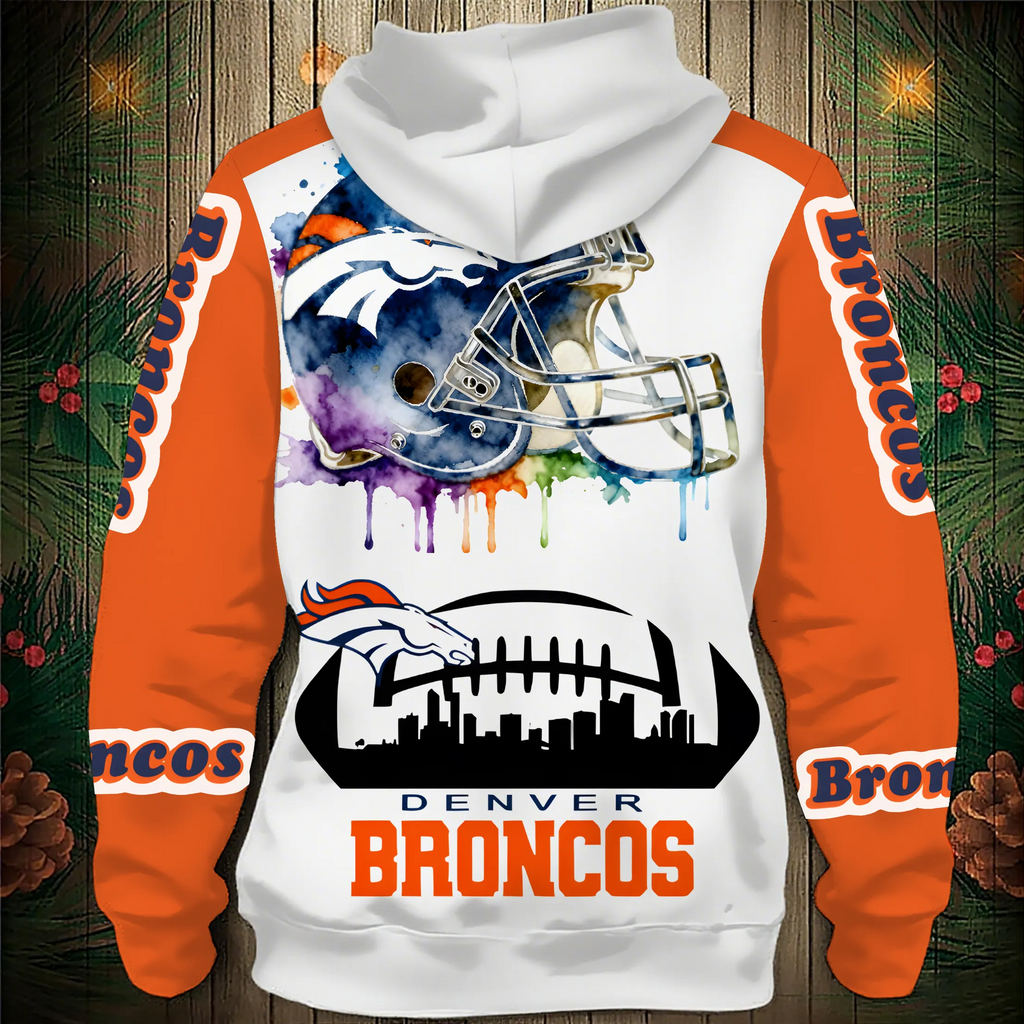 Denver Broncos 2026 New 3D Graphic Hoodie