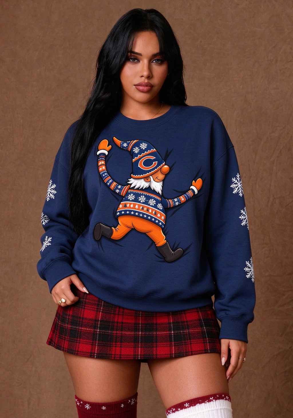 Women's Chicago Bears Christmas Crewneck Sweatshirt