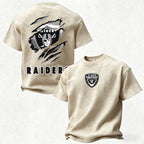 Las Vegas Raiders Printed Unisex 100% Pure Cotton Washed T-Shirt