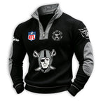 Men’s Las Vegas Raiders 1/4 Zip Pullover Sweatshirt