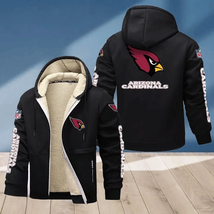 Arizona Cardinals Multicolor Thick Zip-Up Hoodie