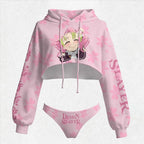 "Demon Slayer" Women's Hooded Thicken Suit Set