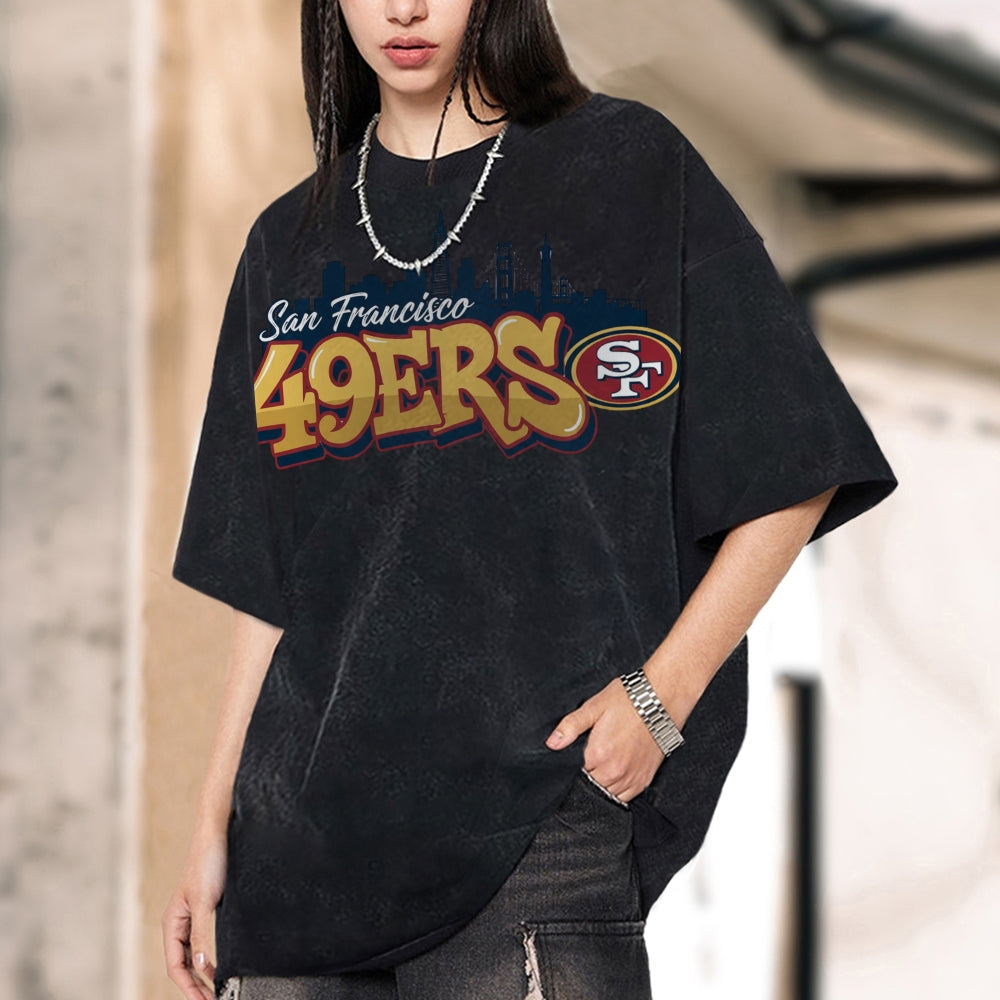 San Francisco 49ers Unisex Vintage Washed T-shirt Secondary image