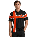 Cleveland Browns Color‑Block Fan Polo Shirt