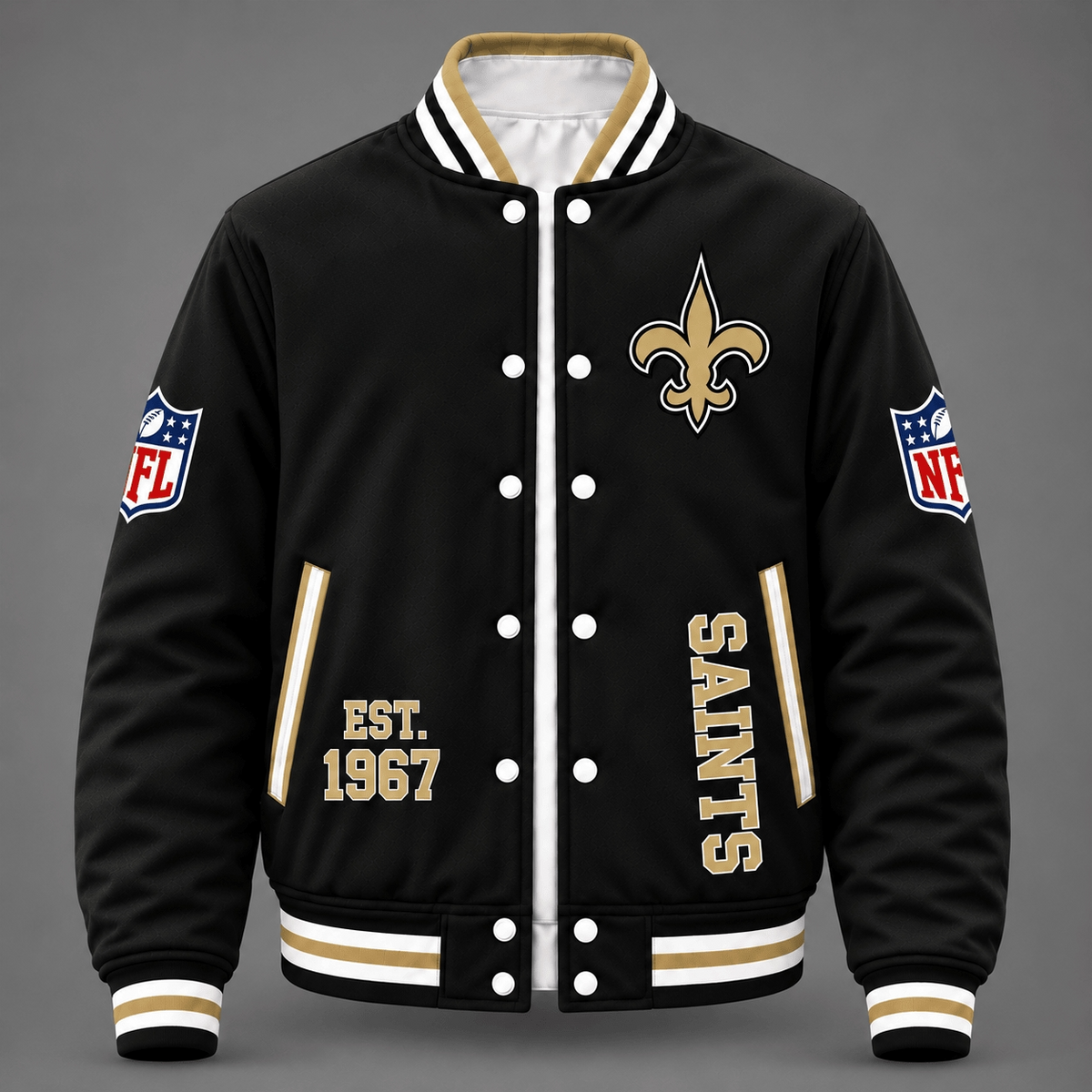 Unisex New Orleans Saints Varsity Jacket