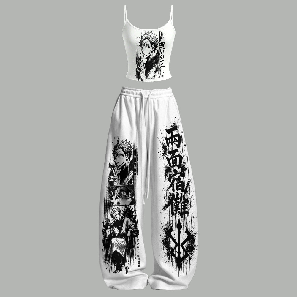 Jujutsu Kaisen Top & Elasticated Trousers Two-Piece Set