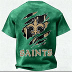 New Orleans Saints Printed Unisex 100% Pure Cotton Washed T-Shirt