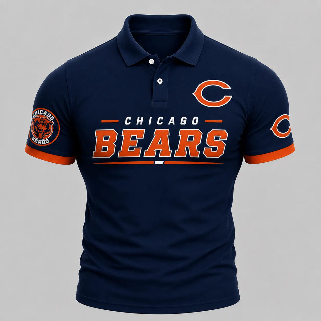 Chicago Bears Men's Polo Shirt with Print