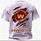 Washington Commanders Printed Unisex 100% Pure Cotton Washed T-Shirt