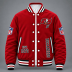 Tampa Bay Buccaneers Red Varsity Jacket
