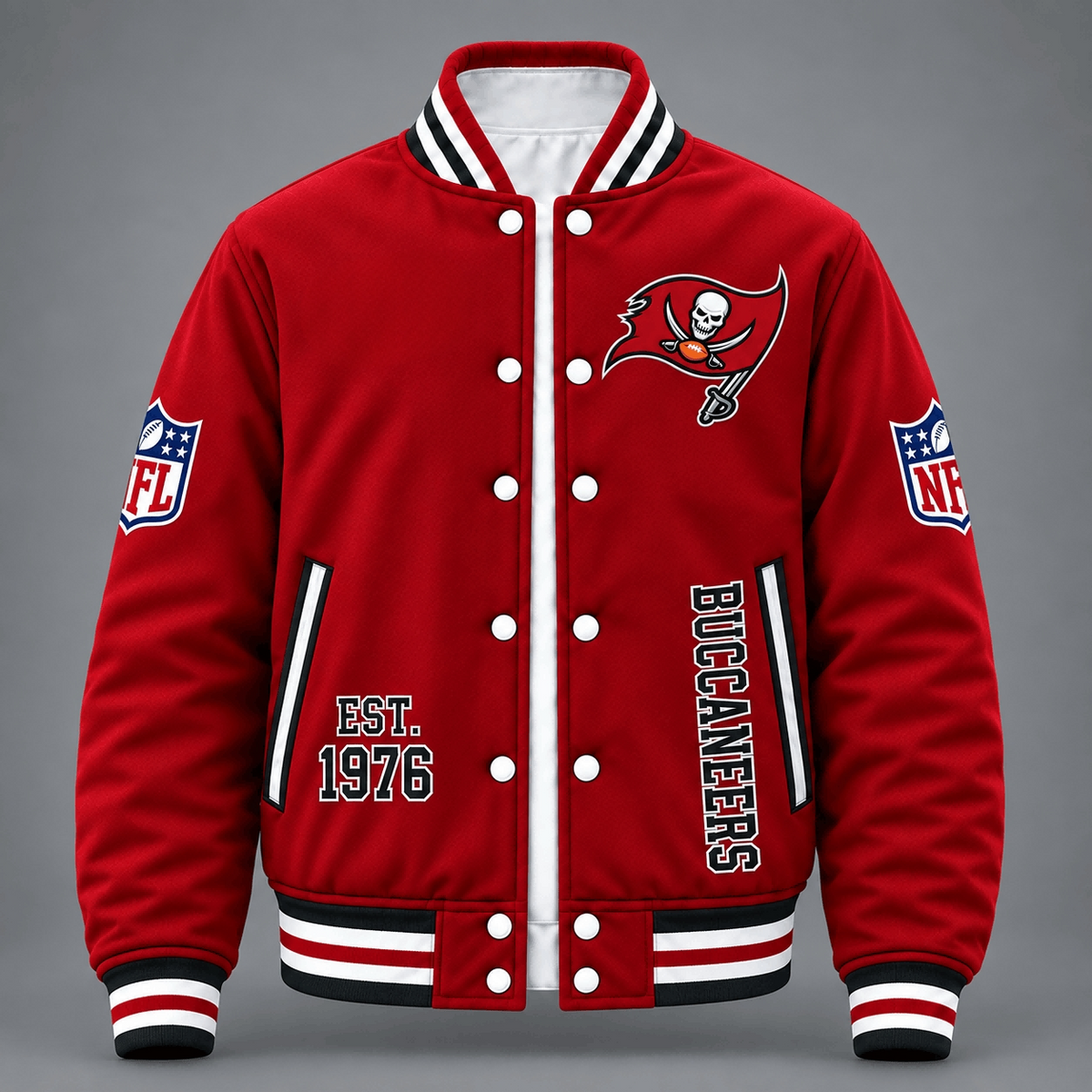 Tampa Bay Buccaneers Red Varsity Jacket