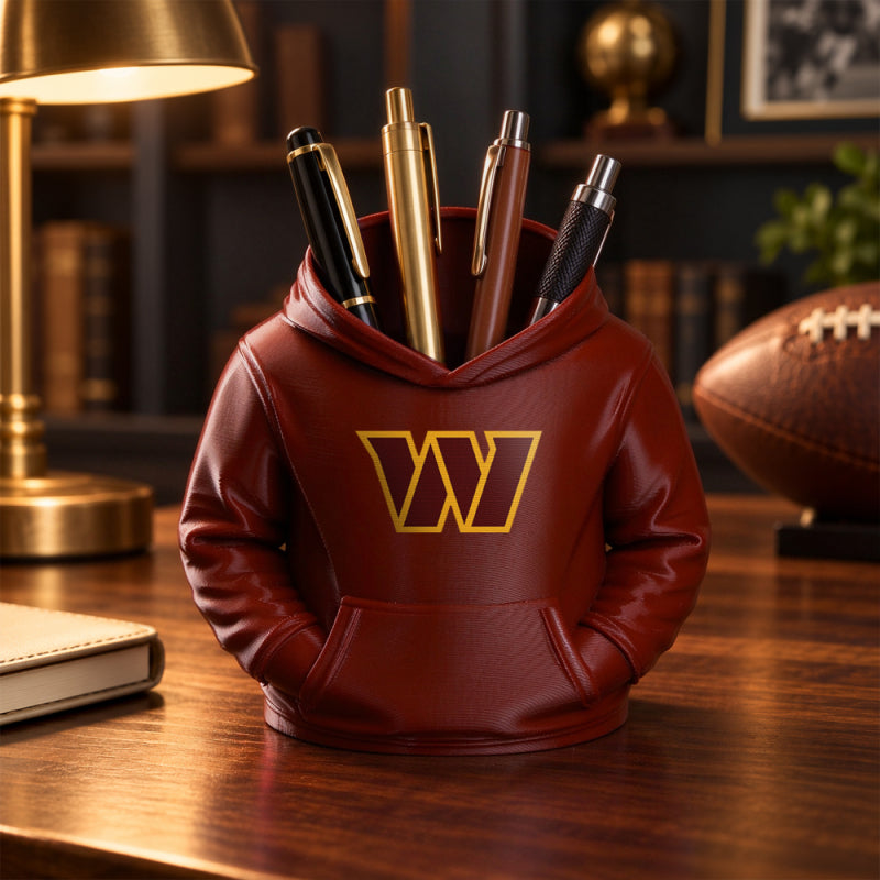 3D Printed Football Hoodie Pen Holder | Team Desk Organizer