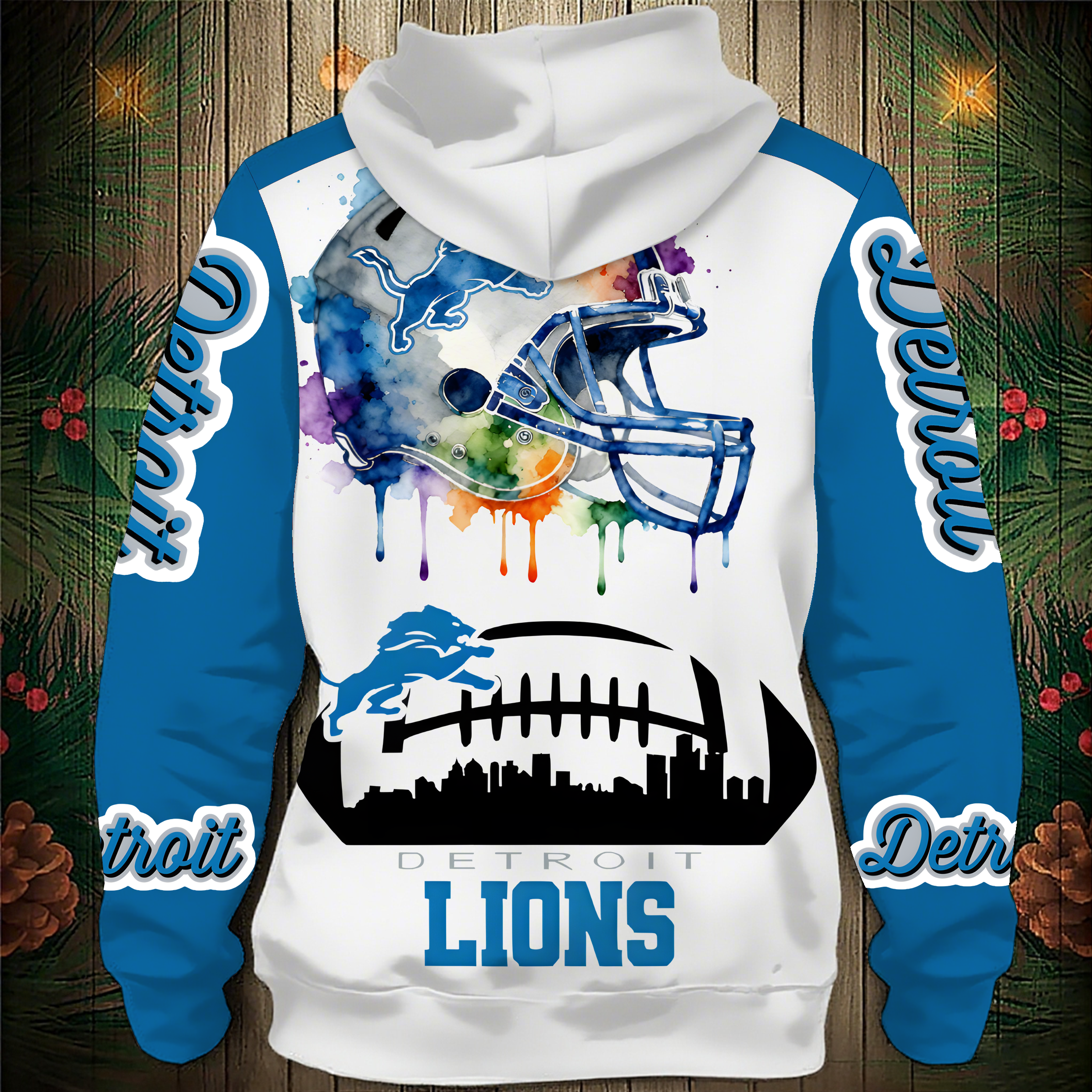 Detroit Lions 2026 New 3D Graphic Hoodie Secondary image