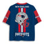 New England Patriots EST 1960 Vintage Mascot Graphic Jersey Shirts
