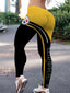 Pittsburgh Steelers Curved Color Block Butt Workout Leggings For Lady
