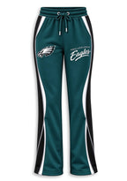 Women's Philadelphia Eagles Crewneck Sweatshirt & Flared Pants 2 Piece Set