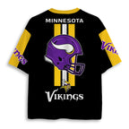 Minnesota Vikings Warrior Black Graphic Jersey Shirts