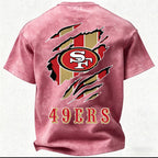 San Francisco 49ers Printed Unisex 100% Pure Cotton Washed T-Shirt