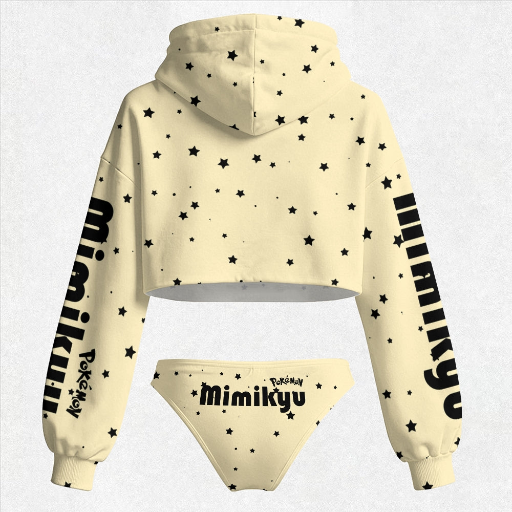 Pokémon Women's Cropped Hoodie & Thong Sets