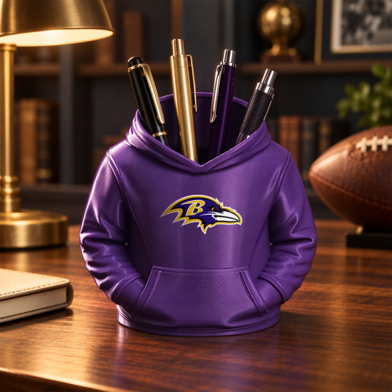 3D Printed Football Hoodie Pen Holder | Team Desk Organizer
