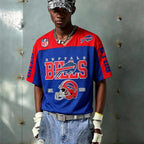 Buffalo Bills Helmet Graphic Back Print Graphic Jersey Shirts