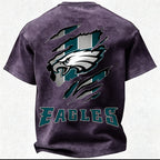 Philadelphia Eagles Printed Unisex 100% Pure Cotton Washed T-Shirt