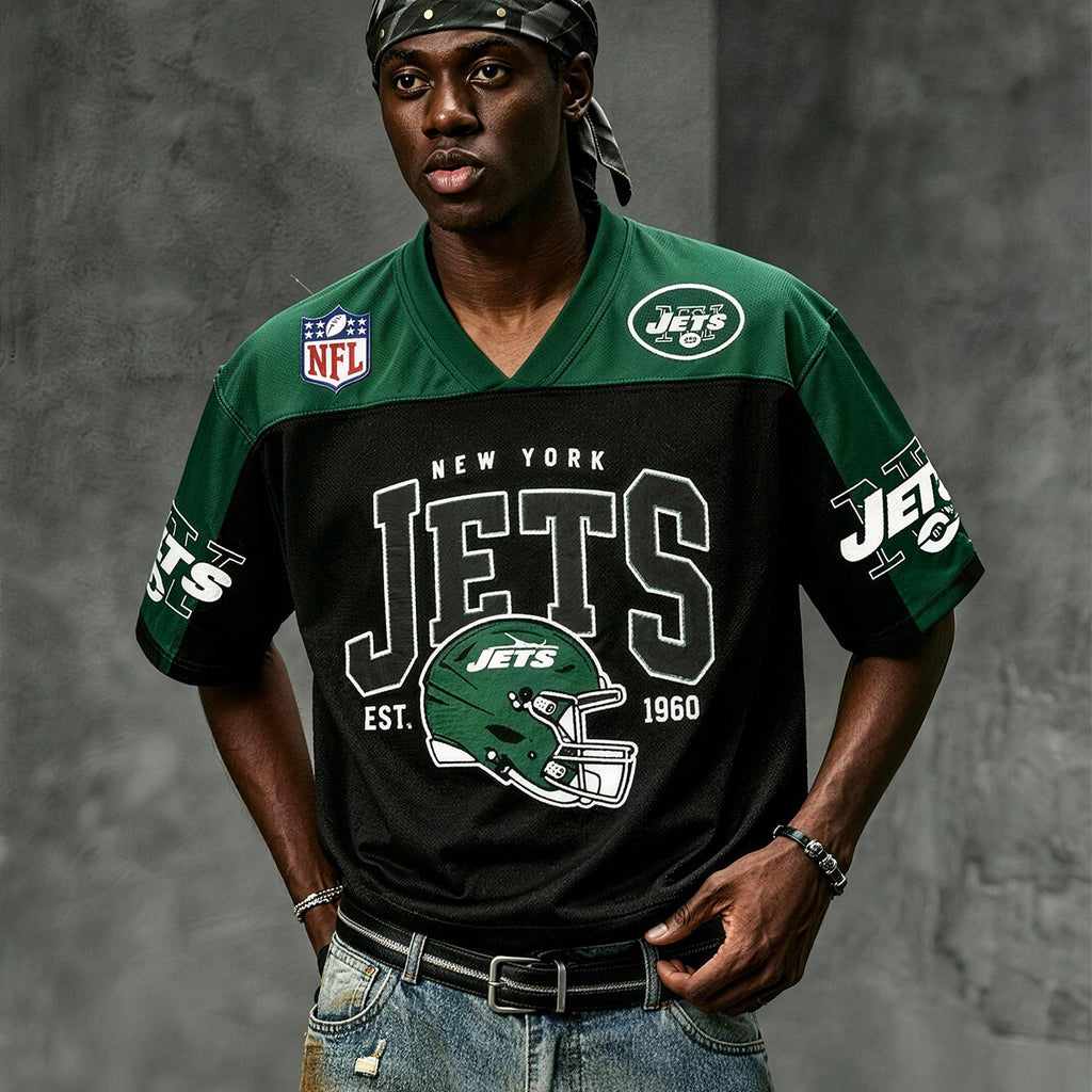 New York Jets Retro Helmet Graphic Jersey Shirts