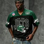 New York Jets Retro Helmet Graphic Jersey Shirts
