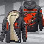 Cleveland Browns Premium Thick Zip-Up Hoodie
