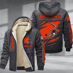 Cleveland Browns Premium Thick Zip-Up Hoodie