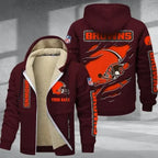 Cleveland Browns Premium Thick Zip-Up Hoodie