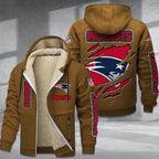 New England Patriots Premium Thick Zip-Up Hoodie