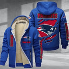New England Patriots Premium Thick Zip-Up Hoodie