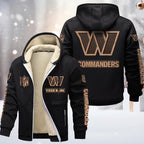 Washington Commanders Premium Sherpa-Lined Winter Hoodie – Personalized Edition