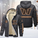 Washington Commanders Premium Sherpa-Lined Winter Hoodie – Personalized Edition