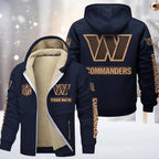 Washington Commanders Premium Sherpa-Lined Winter Hoodie – Personalized Edition