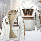 Washington Commanders Premium Sherpa-Lined Winter Hoodie – Personalized Edition