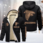 Atlanta Falcons Premium Sherpa-Lined Winter Hoodie – Personalized Edition