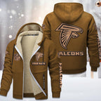 Atlanta Falcons Premium Sherpa-Lined Winter Hoodie – Personalized Edition