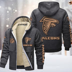 Atlanta Falcons Premium Sherpa-Lined Winter Hoodie – Personalized Edition