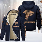 Atlanta Falcons Premium Sherpa-Lined Winter Hoodie – Personalized Edition