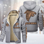 Atlanta Falcons Premium Sherpa-Lined Winter Hoodie – Personalized Edition