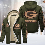 Green Bay Packers Premium Sherpa-Lined Winter Hoodie – Personalized Edition