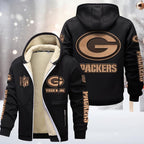 Green Bay Packers Premium Sherpa-Lined Winter Hoodie – Personalized Edition