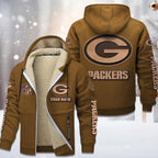 Green Bay Packers Premium Sherpa-Lined Winter Hoodie – Personalized Edition