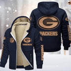 Green Bay Packers Premium Sherpa-Lined Winter Hoodie – Personalized Edition