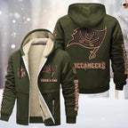 Tampa Bay Buccaneers Premium Sherpa-Lined Winter Hoodie – Personalized Edition