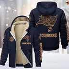 Tampa Bay Buccaneers Premium Sherpa-Lined Winter Hoodie – Personalized Edition