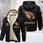 Arizona Cardinals Premium Sherpa-Lined Winter Hoodie – Personalized Edition