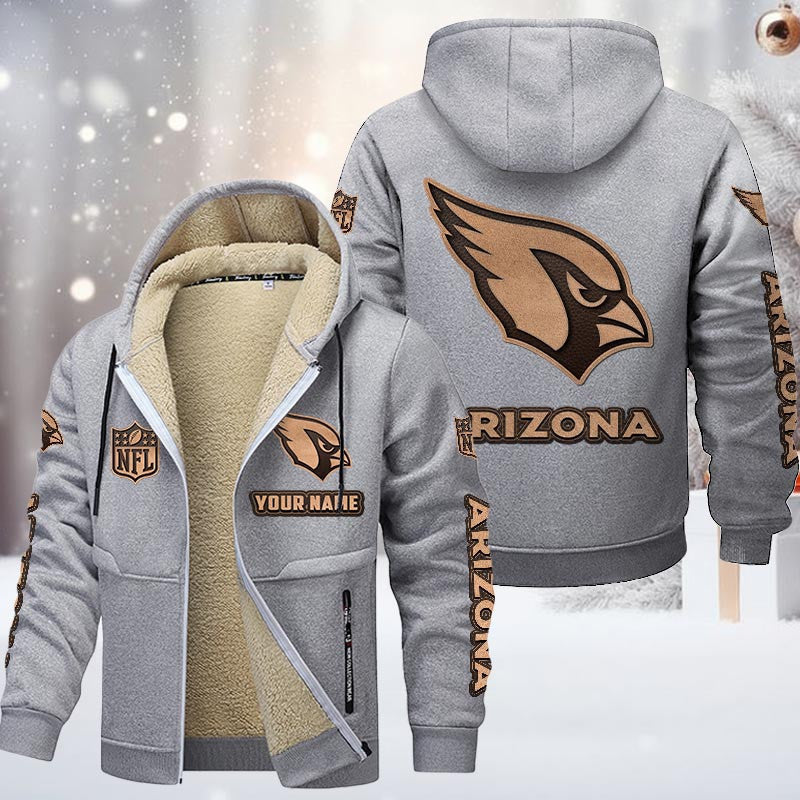 Arizona Cardinals Premium Sherpa-Lined Winter Hoodie – Personalized Edition Main image